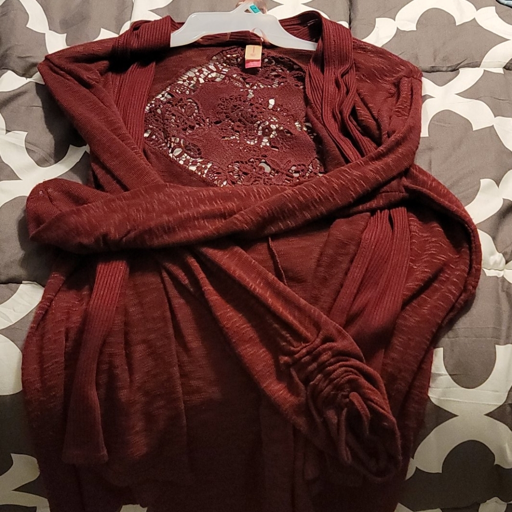 XL No Boundaries wine colored sweater